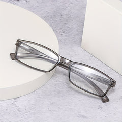 Clear Lens Glasses Jelly Frame Anti Light Reading Glasses