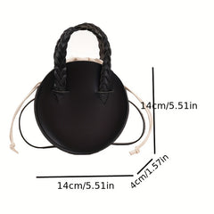 Girls PU Leather Round Crossbody Bag