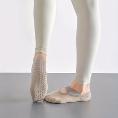 Women's Non Slip Yoga Socks Cross Strap Sports Socks