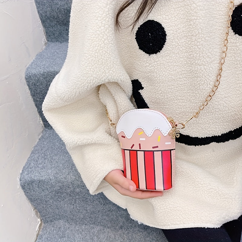Kids Creative Cake Crossbody Bag Girls Coin Purse