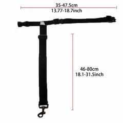 Pet Car Seat Belt and Leash for Safe Travel with Your Dog or Cat
