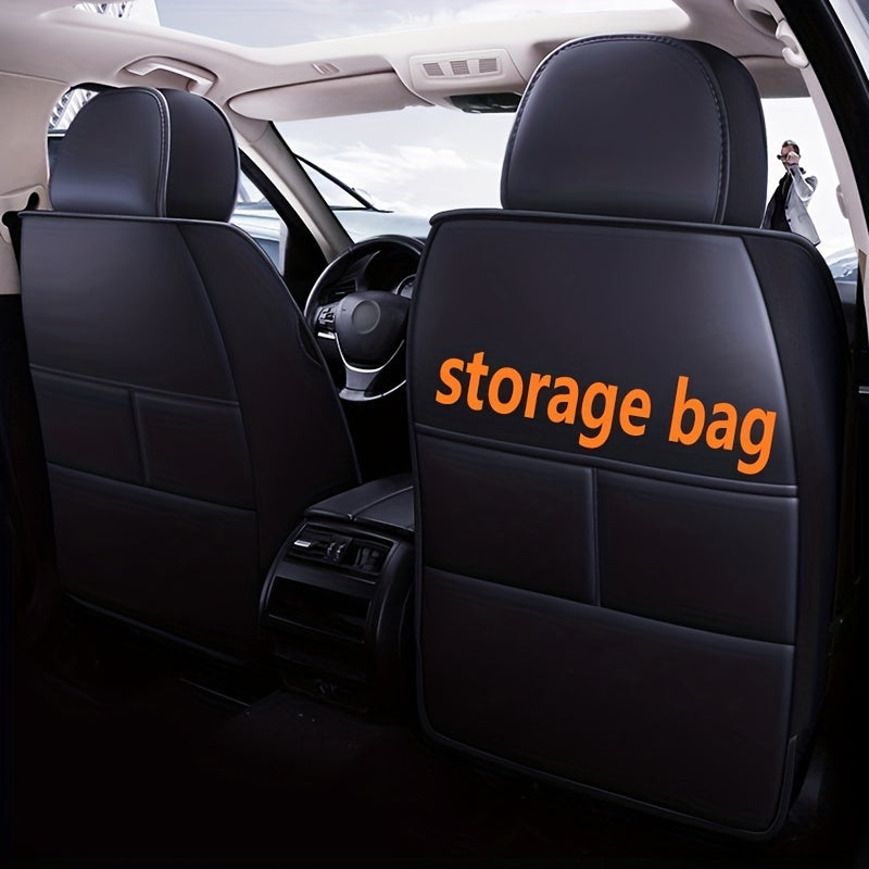 5 Universal PU Leather Car Seat Covers Fully Covering Protect