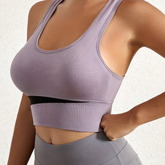 Sports Bra Workout Breathable Running Yoga Bra Women's Activewear