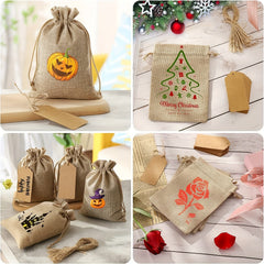 25pcs Drawstring Bags 10 15 4in 6in Closure Gift Bags For Wedding Party