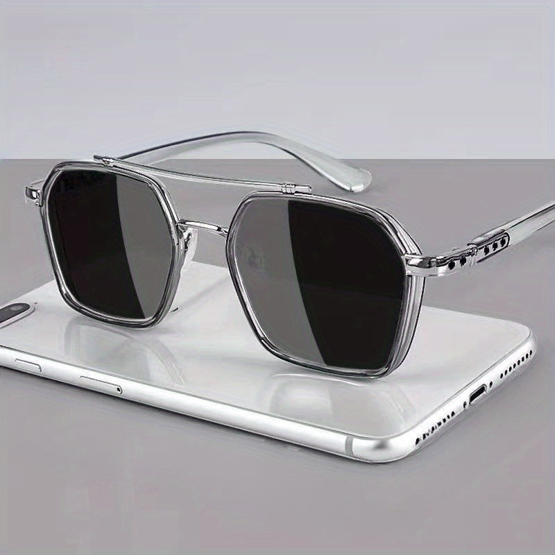 1pc Men's Double Beam UV Protection Outdoor Sunglasses