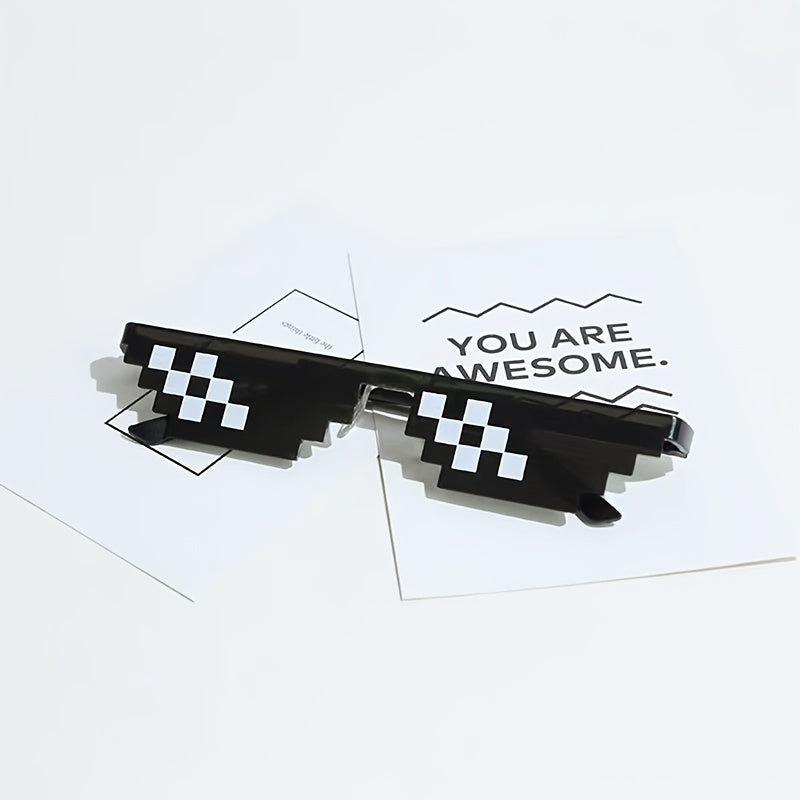 Funky Mosaic Sunglasses Funny Performance Decorative Glasses