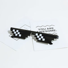 Funky Mosaic Sunglasses Funny Performance Decorative Glasses