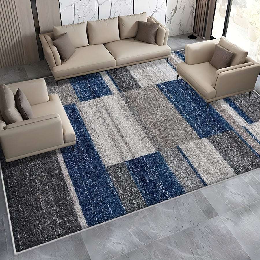 Large Flower Area Rug Abstract Carpet Easy to Maintain
