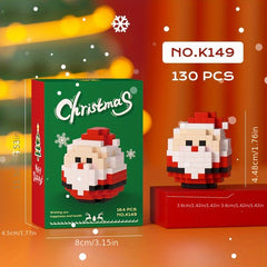 Christmas Building Blocks Toy Penguins Reindeers Snowmans Holiday Gift