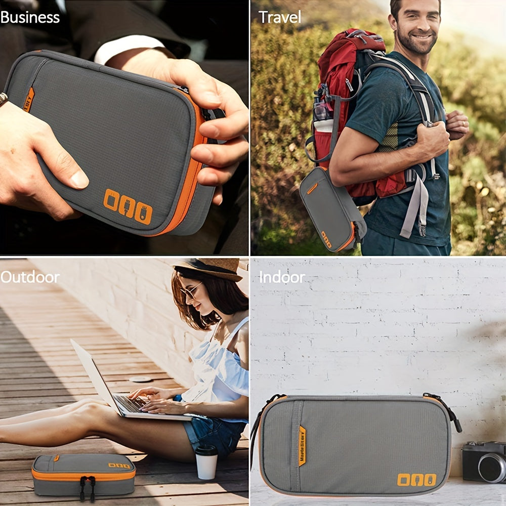 Portable Electronic Accessories Travel Case Zipper Organizer Bag