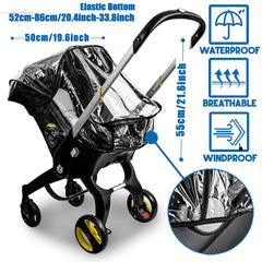 Universal Stroller Rain Cover Waterproof Windproof Protection