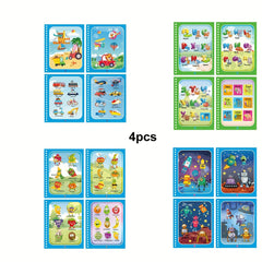 4pcs Reusable Water Drawing Book Painting Toys