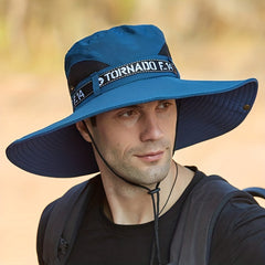 Adult's Sun Protection Fishing Hat Lightweight Breathable Wide Brim Cap