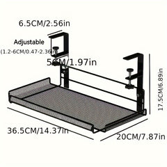 Adjustable Office Iron Art Desk Storage Rack