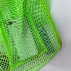 Transparent Mesh Shoulder Bag for Travel and Camping