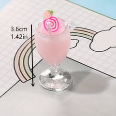 4pcs 1/6 Scale Dollhouse Food Fruit Drink Bottles Miniature Toy