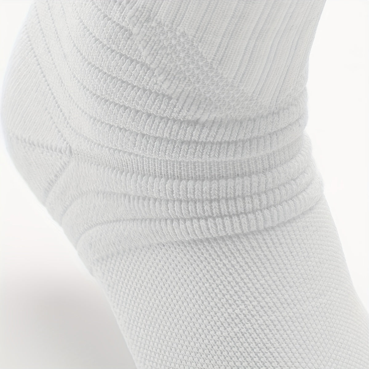 Men's Mid Crew Sport Socks Non Slip Shock Absorption Nylon Blend