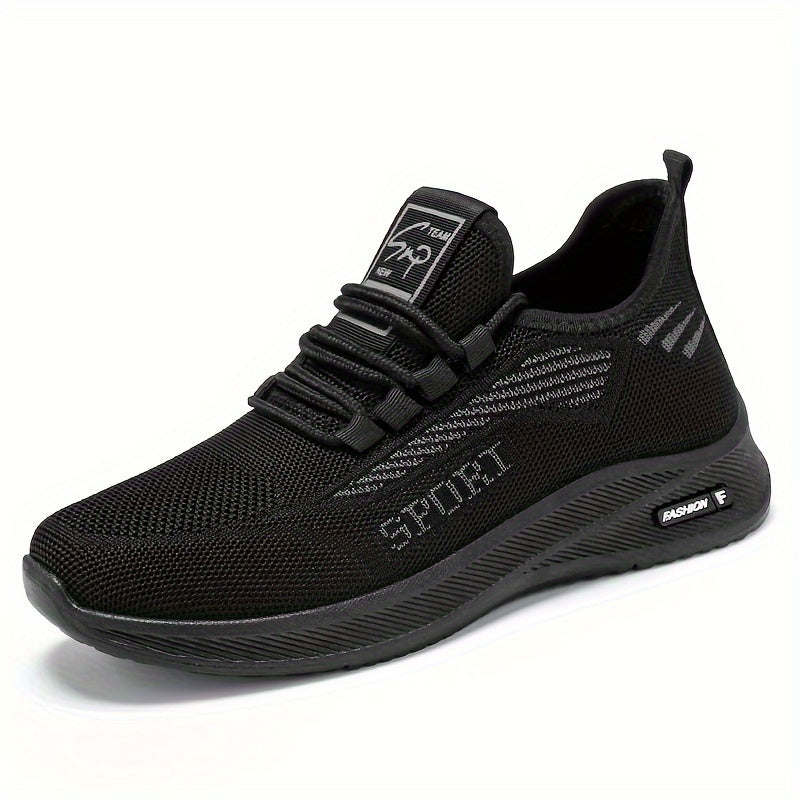 Men's Breathable Running Shoes Non Slip Lace Up Sneakers
