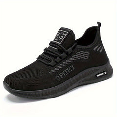 Men's Breathable Running Shoes Non Slip Lace Up Sneakers
