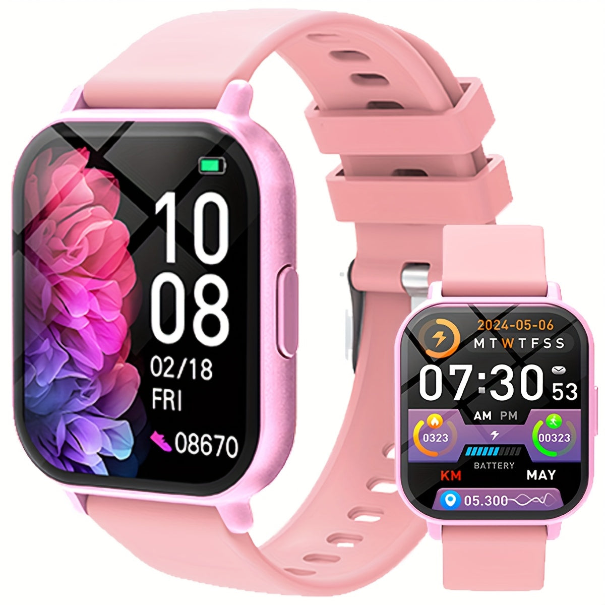 Unisex Smartwatch with 100 Sports Modes & Music Control