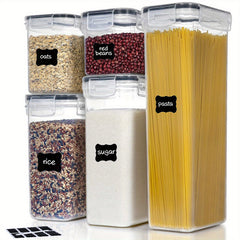 9Pcs Airtight Food Storage Containers Set With Lids Candy Jars