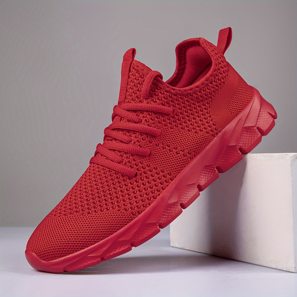 Soft Thick Sole Mesh Woven Shoes Lightweight Breathable Sneakers