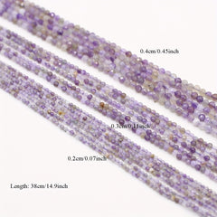 Amethyst Faceted Small Beads Beaded Length