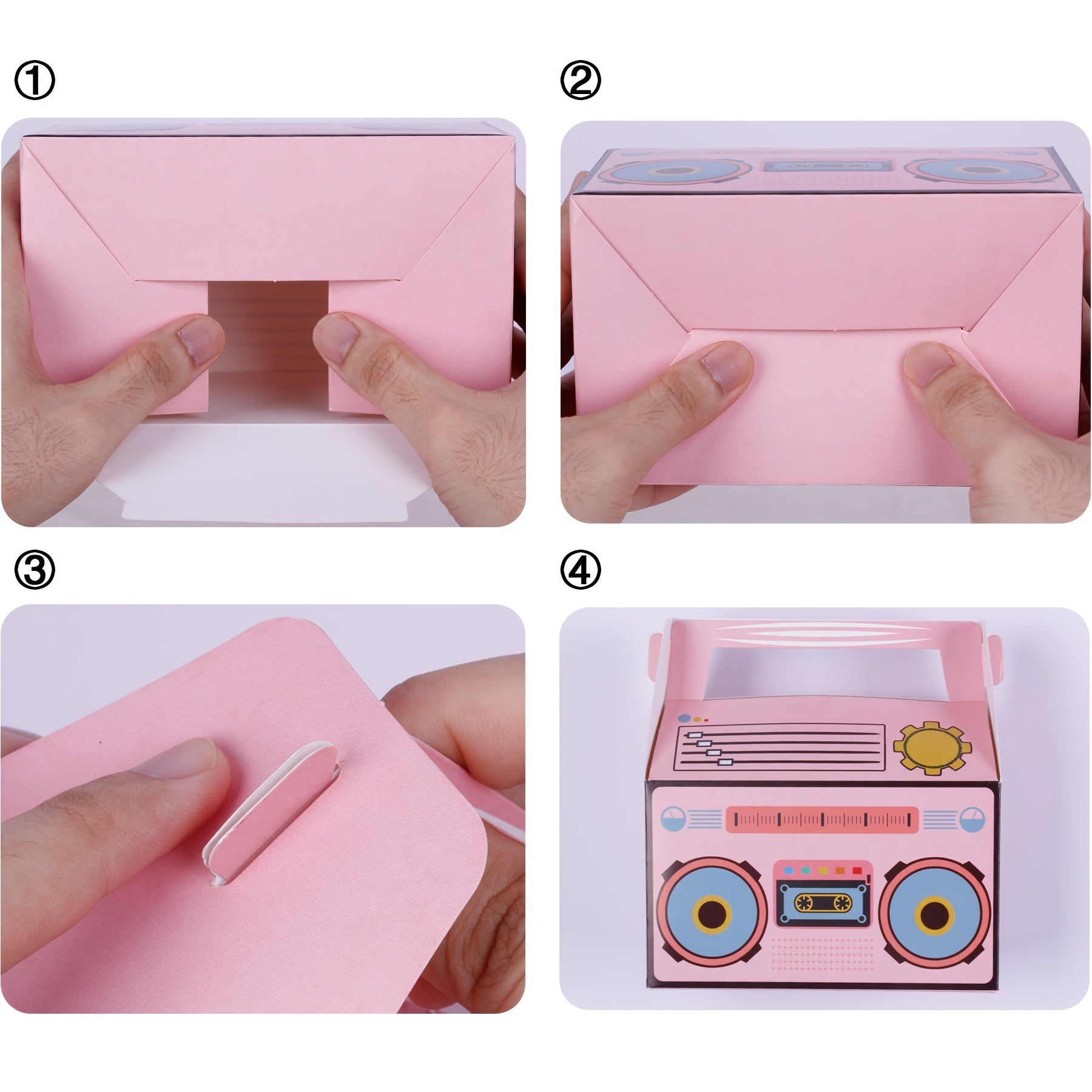 24pcs Music Radio Boomboxes Retro Radio Table Decorations