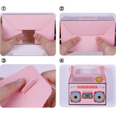 24pcs Music Radio Boomboxes Retro Radio Table Decorations