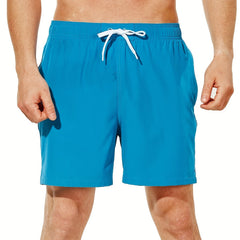 Men's Quick Dry Beach Shorts w/ Drawstring & Pockets