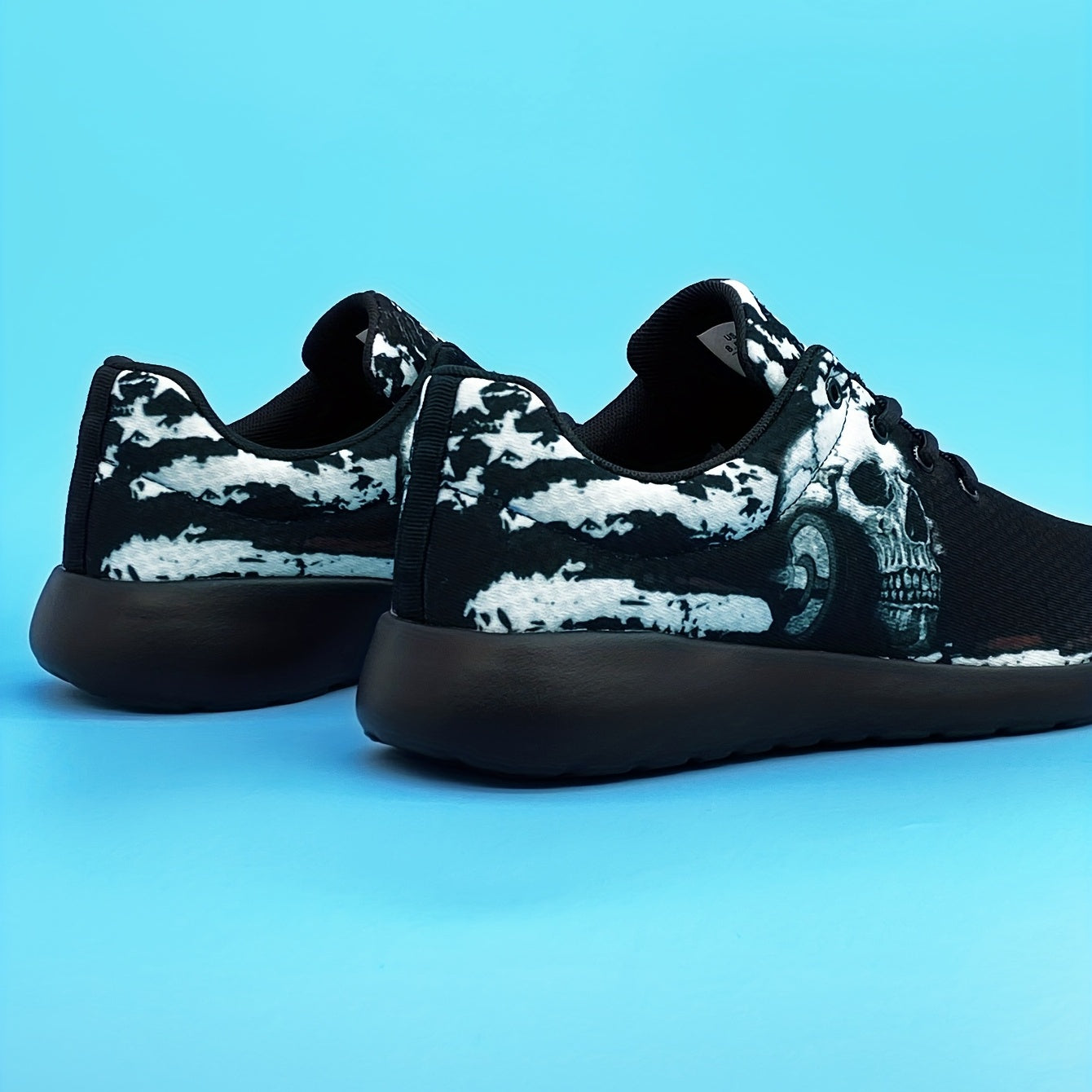 Men's Punk Skull Lightweight Running Shoes