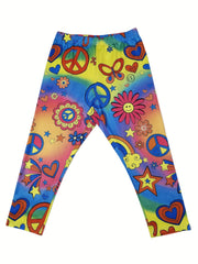 Floral Print Skinny Capris Leggings for Women