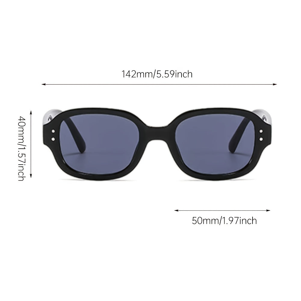 Oval Frame Sunglasses Vintage Shades Eyeglasses Women's Casual Eyewear