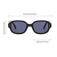 Oval Frame Sunglasses Vintage Shades Eyeglasses Women's Casual Eyewear
