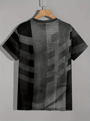 Vintage Style Printed T shirt Men's Casual Street Style Tee Shirt