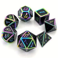 7pcs Slanted Digital Dice For Outdoor Desktop Entertainment