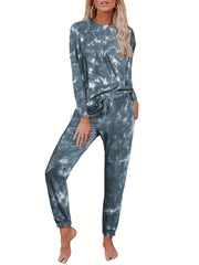 Tie Dye Pajama Set Long Sleeve Tee & Joggers