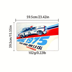 1pc Racing Pattern Carpet Home Kitchen Area Rug Non-slip Foot Mat