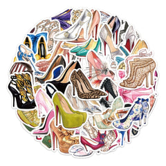 50pcs High Heels Series Waterproof Stickers