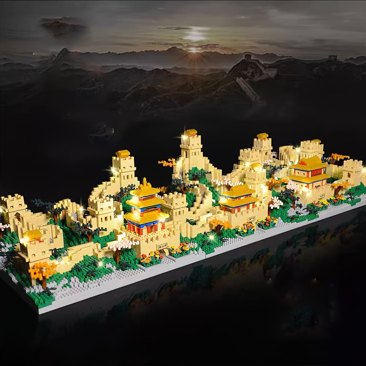 5620 Pcs 3D Chinese Wall Architecture Set - Educational & Challenging