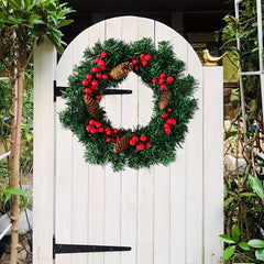 Pine Cone Red Fruit Garland Christmas Hanging Decorations