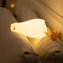Duck Night Light LED Novelty Lamp 3 Level Dimmable Rechargeable