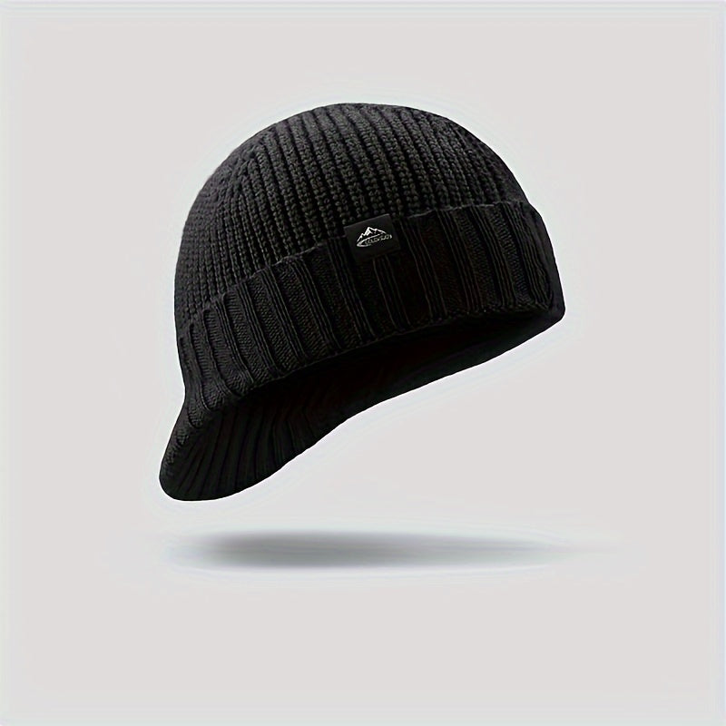 Winter Knitted Hat Unisex Windproof Ear Protection Large Head Circumference