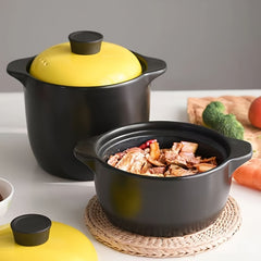 Ceramic Casserole Pot Heat Resistant Cooker Stew Cooking Pot
