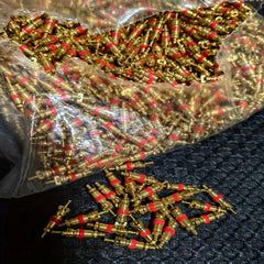 10pcs Copper Valve Core Tubeless Valve Nozzles for Air Needles