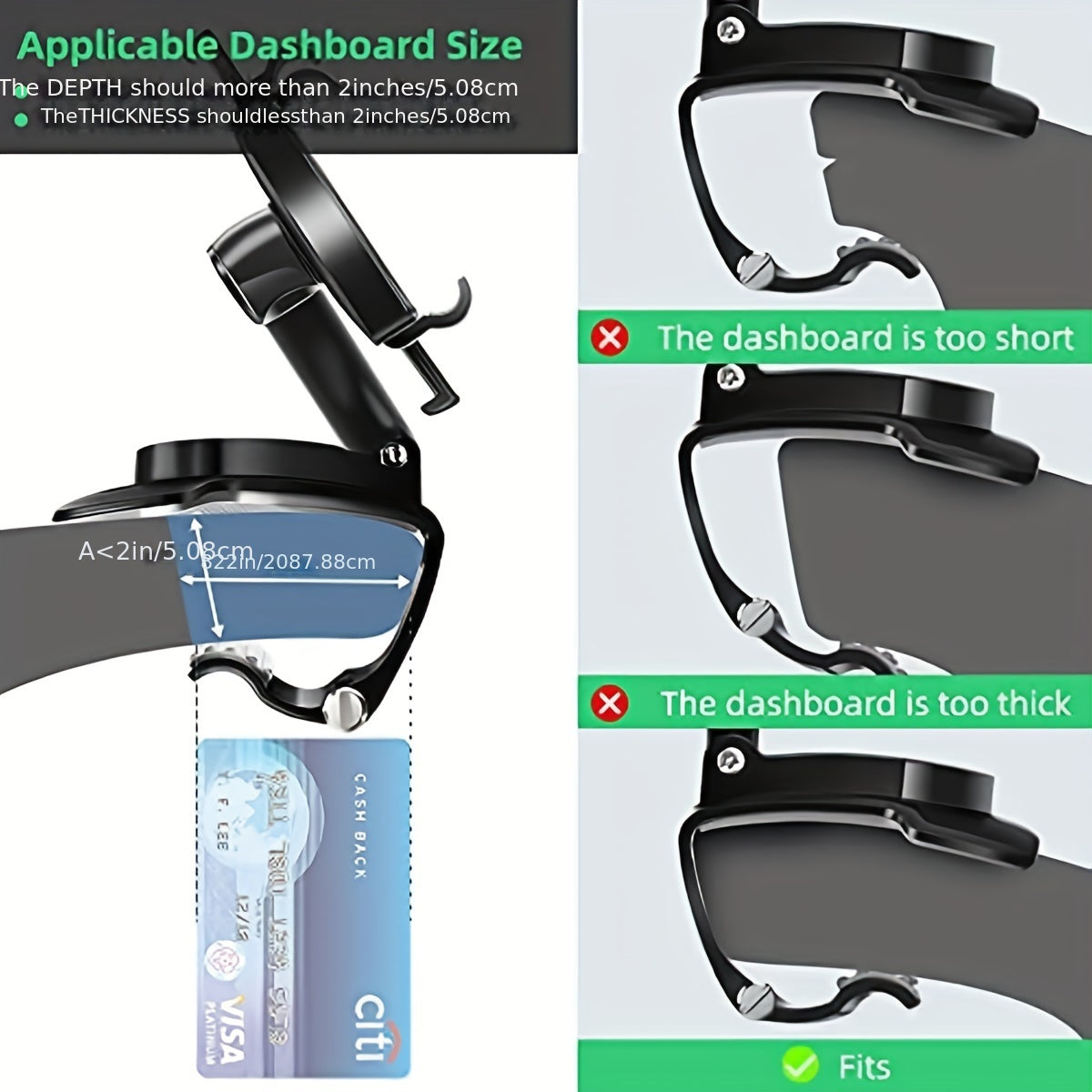 Car Phone Holder Multifunctional Navigation Clip Support Frame