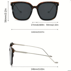 Men's Polarized Sunglasses UV Protection Large Frame Metal Unisex Couple