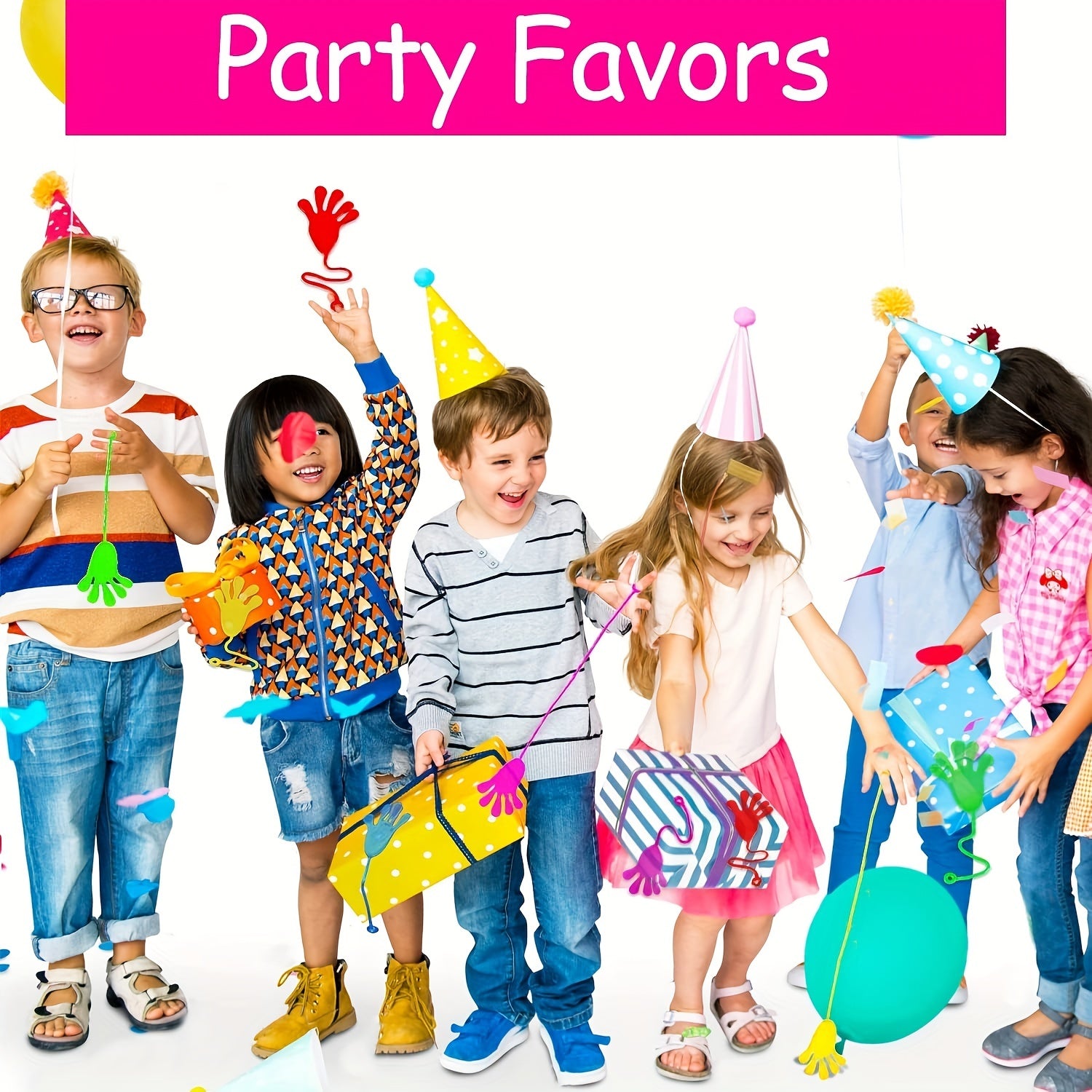 Sticky Hands Party Favors 24Pcs 48Pcs Set For Kids Holiday Traditions Xmas Gift