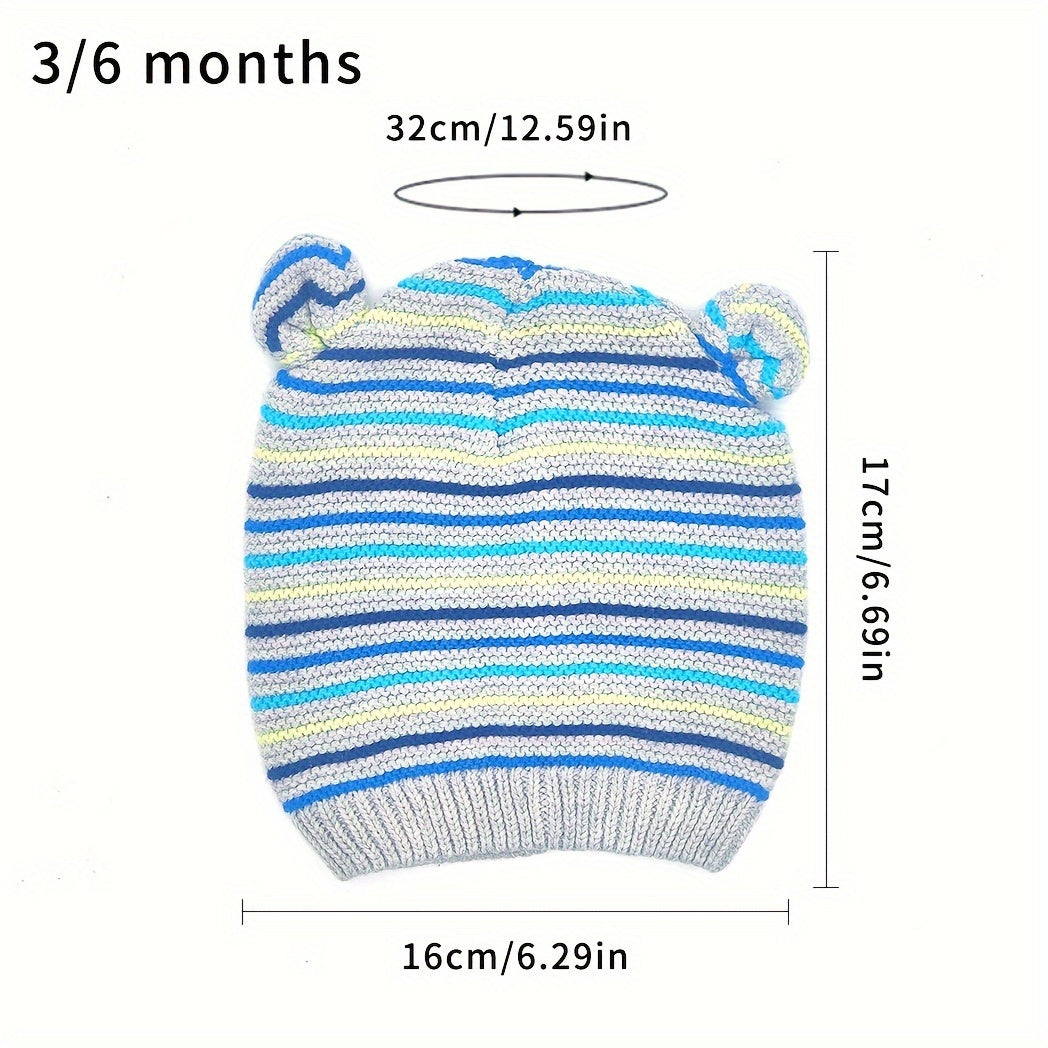 1pc Knitted Baby Hat Warm Beanie