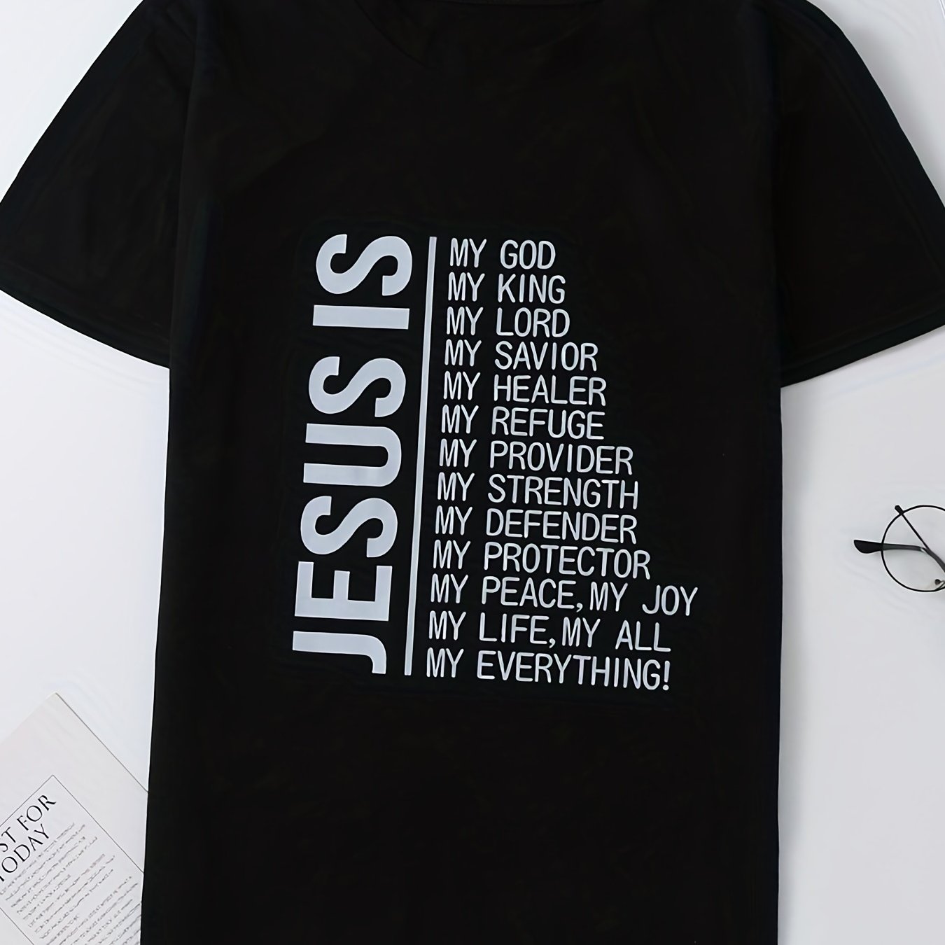 Letter Graphic Round Neck Casual Sports T shirts